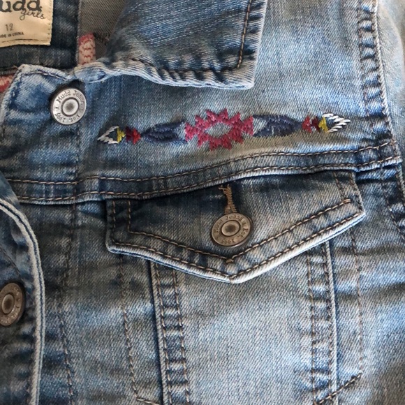 Girls size 12 Mudd Girls Denim Jacket - Picture 2 of 10